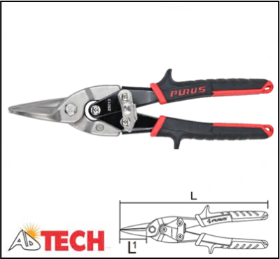 K&eacute;o cắt t&ocirc;n mũi thẳng 255mm Purus 25013