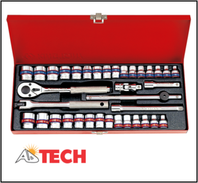 Bộ tu&yacute;p 36 chi tiết hệ inch v&agrave; hệ m&eacute;t  KINGTONY 3036CR loại 3/8 inch