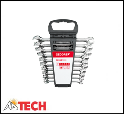 Bộ cờ l&ecirc; v&ograve;ng miệng b&aacute;nh c&oacute;c 10 chi tiết 10&ndash;19 mm GEDORE R05905010