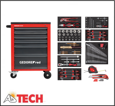 Bộ dụng cụ đa năng 119 chi tiết k&egrave;m xe đẩy GEDORE R21560001
