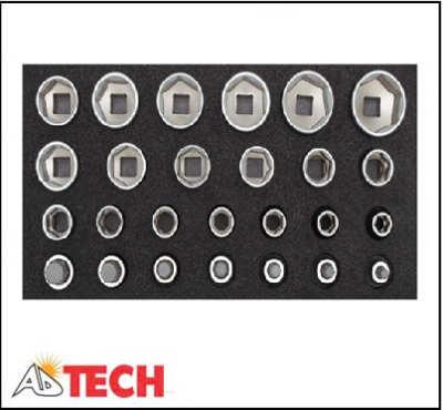Bộ cờ l&ecirc; đầu tu&yacute;p 1/2" 26 chi tiết GEDORE R22150009