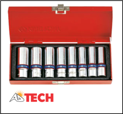 Bộ tu&yacute;p 8 chi tiết Kingtony 3508MR loại 3/8 inch