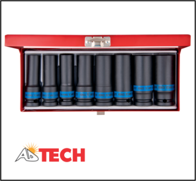  BỘ ĐẦU TU&Yacute;P HỆ METRIC 8 CHI TIẾT KINGTONY 4410MP loại 1/2 inch