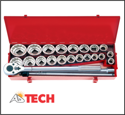  Bộ tu&yacute;p 24 chi tiết hệ inch, hệ m&eacute;t Kingtony 6224CR loại  3/4 inch