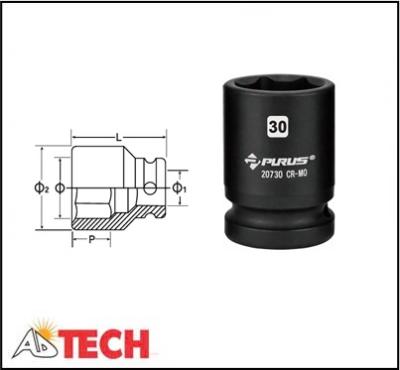 Đầu tu&yacute;p socket 6 cạnh hệ m&eacute;t 3/4 inch 19 mm Purus 20719