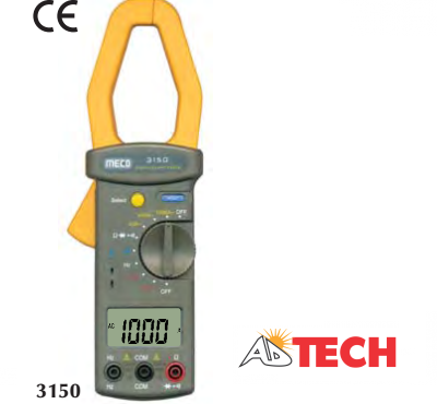 Ampe k&igrave;m đo d&ograve;ng điện xoay chiều 1000A  MECO 3150