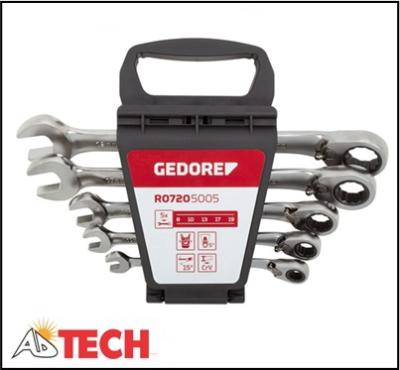 Bộ cờ l&ecirc; tự động gật g&ugrave; 5 chi tiết 8-19 mm Gedore R07205005 Code 3300872