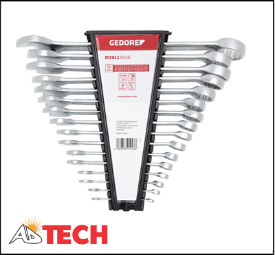 Bộ cờ l&ecirc; v&ograve;ng miệng 16 chi tiết 1/4 - 1.1/4 inch Gedore R09115016
