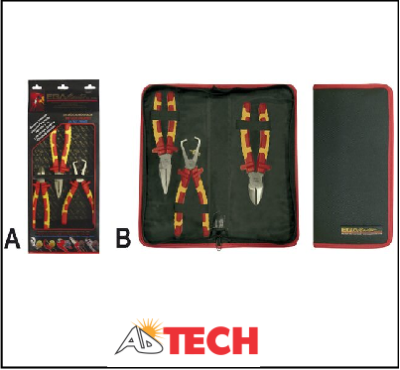 Bộ k&igrave;m c&aacute;ch điện 1000V 3 chi tiết Ega Master 76604