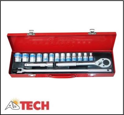 Bộ tu&yacute;p 1/2" 6 cạnh 17 chi tiết hệ m&eacute;t 9 - 27 mm TOP KW-S417B-1