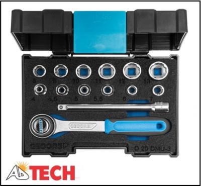 Bộ tu&yacute;p 1/4 inch 14 chi tiết 4 - 13 mm Gedore D 20 DMU-3 Code 1815598