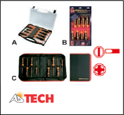 Bộ tua v&iacute;t 5 chi tiết  c&aacute;ch điện 1000V Ega Master&nbsp;76909
