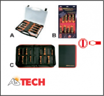 Bộ tua v&iacute;t dẹp 8 chi tiết  Ega Master&nbsp;&nbsp;55504