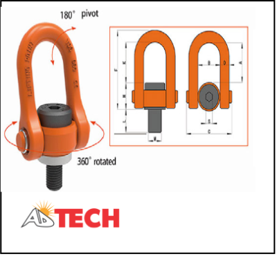 Bu l&ocirc;ng tai cẩu xoay 12.5 tấn Yiyun YDS-M42