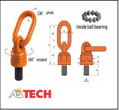 Bu l&ocirc;ng tai cẩu xoay M56 20 tấn Yiyun YD083-M56