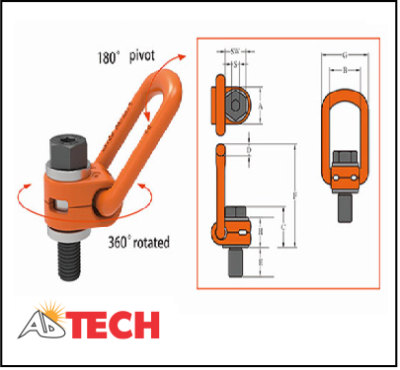 Bu-l&ocirc;ng tai cẩu xoay 4 tấn Yiyun YD081-M27