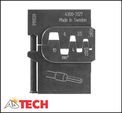 Đầu k&igrave;m bấm cose 0.25 - 10 mm2 Gedore 8140-06 code 1830600