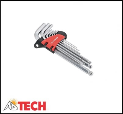 Bộ lục gi&aacute;c đầu bi 1,5-10 mm 9 chi tiết Purus 24212