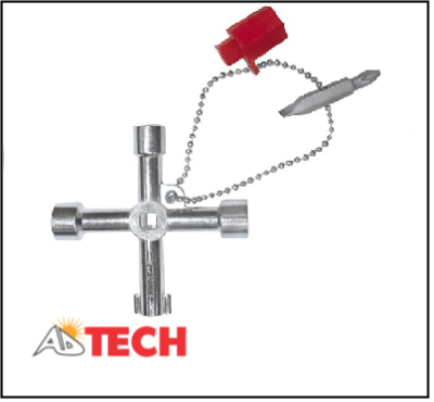 Kh&oacute;a chữ thập tủ điện v&agrave; thang m&aacute;y Ega Master 65866