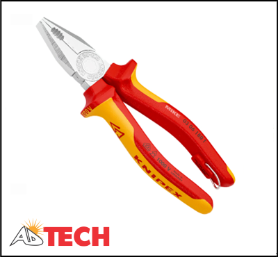 K&igrave;m đa năng 180mm Knipex 03 06 180 T c&aacute;n bọc VDE 2K, mạ chrome