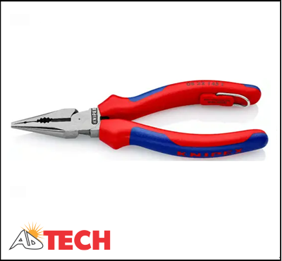 K&igrave;m đa năng mỏ nhọn 145mm Knipex 08 22 145 T c&aacute;n bọc nhựa đa m&agrave;u, mạ đen