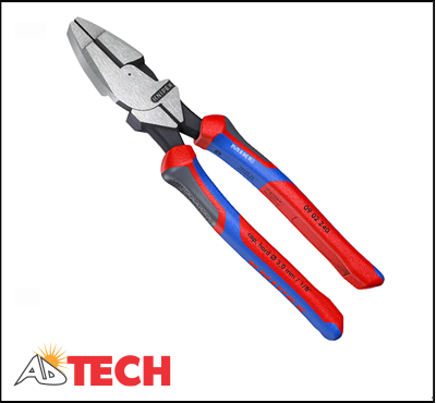 K&igrave;m đầu bằng trợ lực 240mm Knipex 09 02 240 c&aacute;n bọc nhựa đa m&agrave;u, mạ đen