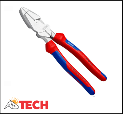 K&igrave;m đầu bằng trợ lực 240mm Knipex 09 05 240 c&aacute;n bọc nhựa đa m&agrave;u, mạ chrome