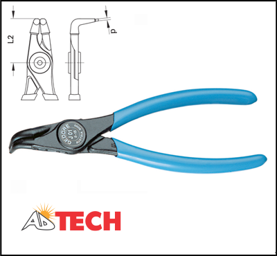 K&igrave;m mở phe trong mũi cong 8-13 mm Gedore 8000 J 01 Code 6704130