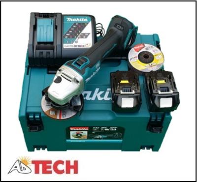 M&aacute;y m&agrave;i g&oacute;c d&ugrave;ng pin 18V Makita DGA404RME (k&egrave;m 2 pin & sạc nhanh)