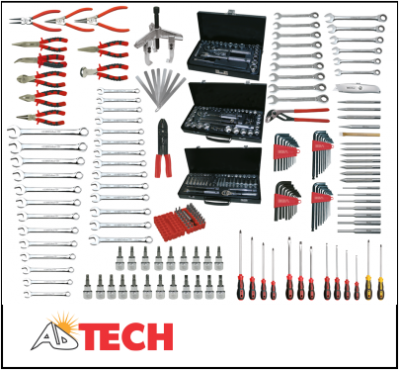 Tủ v&agrave; dụng cụ 253 chi tiết Ega master 69774