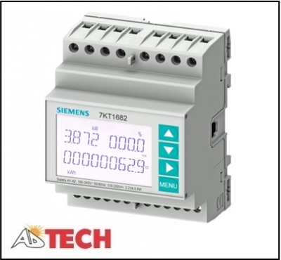 Đồng hồ điện đa năng loại gắn trên DIN rail Siemens 7KT1682