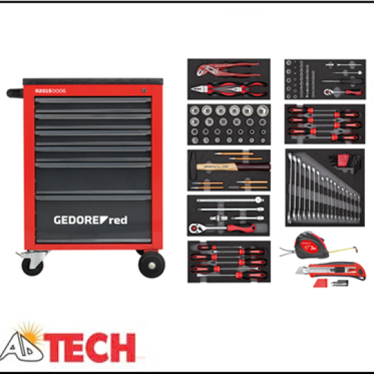 Bộ dụng cụ đa năng 119 chi tiết k&egrave;m xe đẩy GEDORE R21560001