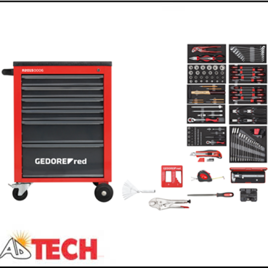 Bộ dụng cụ đa năng 166 chi tiết k&egrave;m xe đẩy GEDORE R21560002