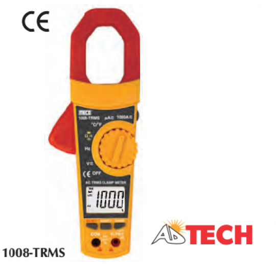 Ampe k&igrave;m đo d&ograve;ng điện xoay chiều 1000A  MECO 1008-TRMS