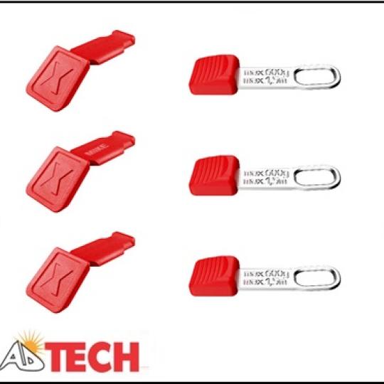 Bộ clip gắn d&acirc;y chống rơi v&agrave; m&atilde; m&agrave;u Knipex 00 63 06 TCR