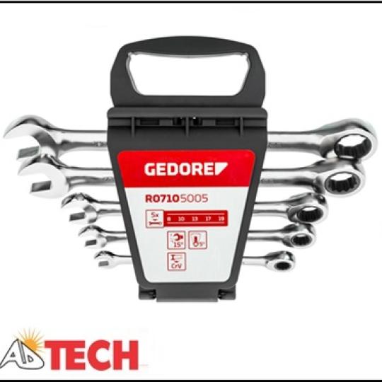 Bộ cờ l&ecirc; tự động 5 chi tiết 8-19 mm Gedore R07105005 Code 3300849