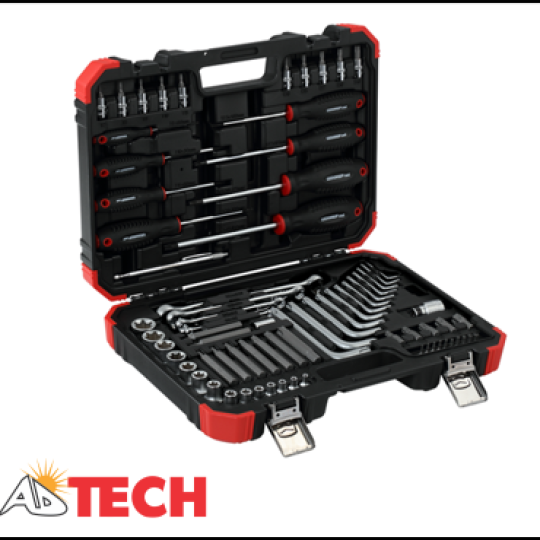 Bộ dụng cụ sửa chữa TX 1/4 + 1/2 inch 75 chi tiết Gedore R68003075