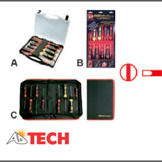 Bộ tua v&iacute;t dẹp 6 chi tiết  Ega Master&nbsp;&nbsp;55501
