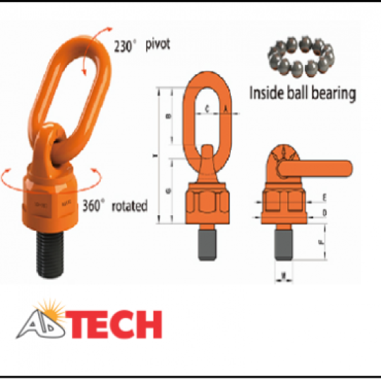 Bu-l&ocirc;ng tai cẩu xoay 1 tấn Yiyun YD083-M14