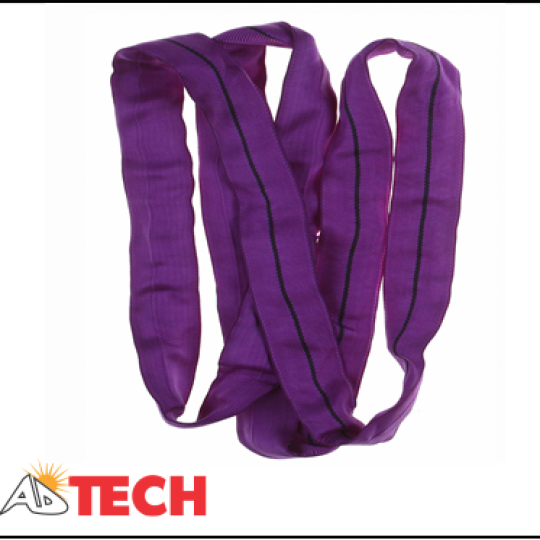 D&acirc;y c&aacute;p vải bản tr&ograve;n 1 tấn 6 m&eacute;t  ADTECH R1T - 6M (ROUND SLING)