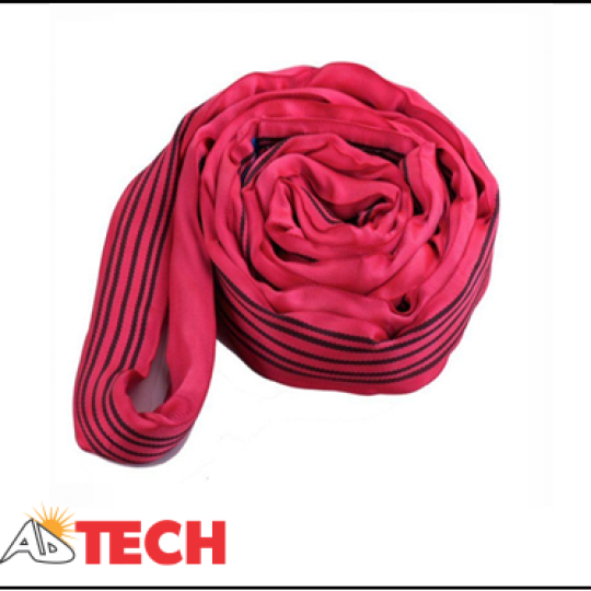 D&acirc;y c&aacute;p vải bản tr&ograve;n 5 tấn, d&agrave;i 5m ADTECH R5T - 5M  (Round Sling)
