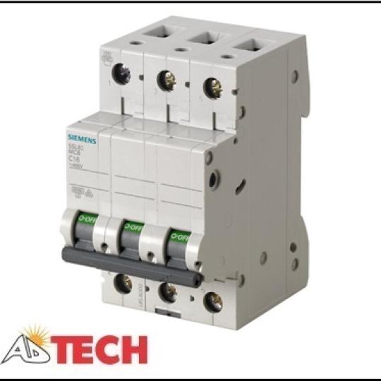 Cầu dao tự động Aptomat MCB 3P Siemens 5SL4320-7CC, 20A, 10KA