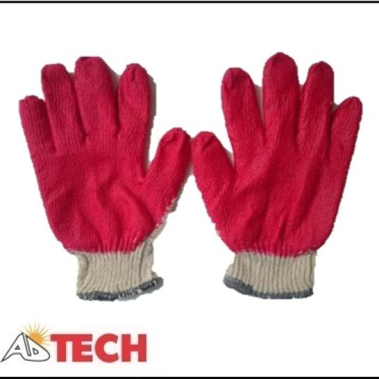 Găng tay bảo hộ len nh&uacute;ng nhựa 50 g