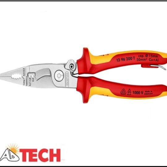 K&igrave;m điện đa năng 8 inch c&aacute;ch điện 1000V Knipex 13 96 200 T