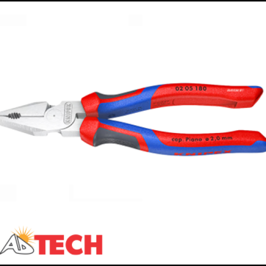 K&igrave;m đa năng 180mm Knipex 02 05 180 c&aacute;n bọc đa m&agrave;u, mạ chrome