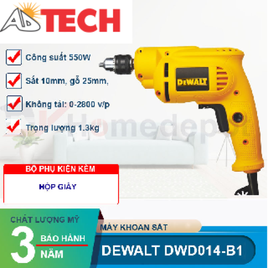 M&aacute;y khoan sắt DEWALT DWD014-B1