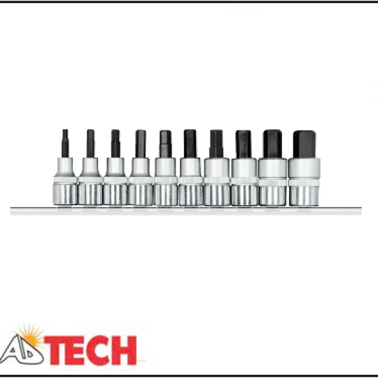 Bộ đầu tu&yacute;p 1/2" mũi lục gi&aacute;c 10 chi tiết GEDORE R62558110