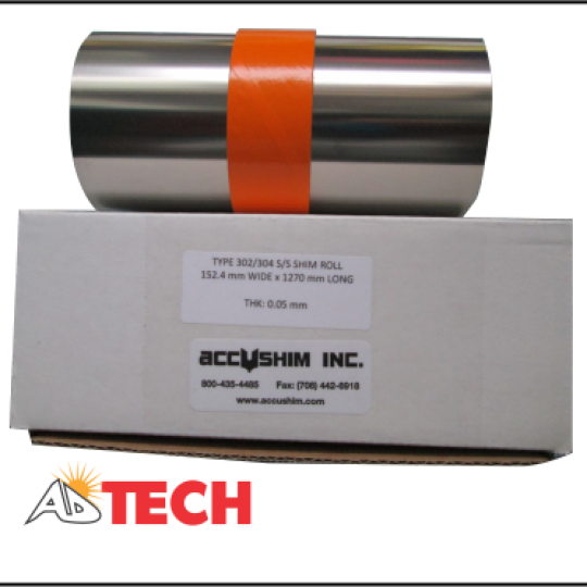  Miếng ch&egrave;n inox 302/304SS cuộn nhỏ d&agrave;y 0.02mm