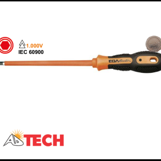 Tua v&iacute;t đầu lục gi&aacute;c 3mm c&aacute;ch điện 1000V Ega Master 74711