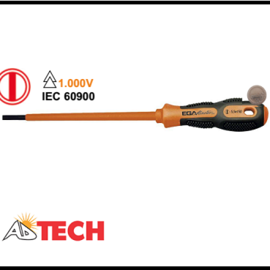 Tua v&iacute;t thợ điện c&aacute;ch điện 1000V 6.5x150mm Ega Master 76625